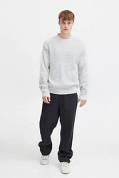 !Solid Strickpullover SDHamdani Grau/Silber