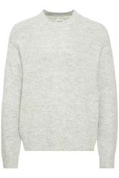 !Solid Strickpullover SDHamdani Grau/Silber