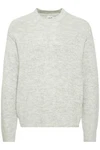 !Solid Strickpullover SDHamdani Grau/Silber