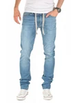 Yazubi Herren Sweathose in Jeansoptik Rick Hellblau/Blau