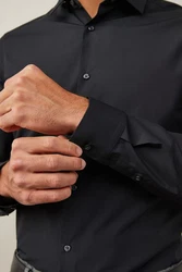 Next Langarmhemd Pflegeleichtes Slim-Fit Hemd Schwarz/Blau/Hellblau/Dunkelblau/Rot