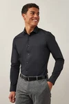 Next Langarmhemd Pflegeleichtes Slim-Fit Hemd Schwarz/Blau/Hellblau/Dunkelblau/Rot