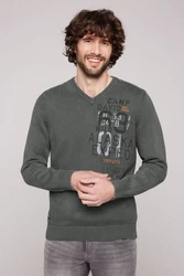 CAMP DAVID Strickpullover Logoprints 