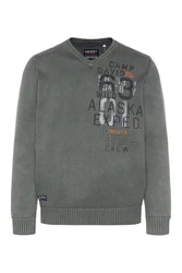CAMP DAVID Strickpullover Logoprints 