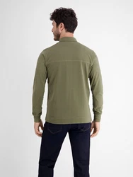 LERROS Langarm-Poloshirt Longsleeve-Polo Dunkelgrün/Grün/Khaki
