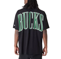 New Era T-Shirt NBA Milwaukee Bucks schwarz/grün