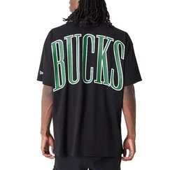 New Era T-Shirt NBA Milwaukee Bucks schwarz/grün