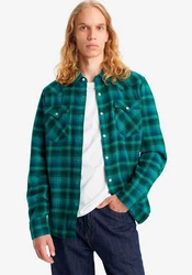 Levi's Hemd BARSTOW WESTERN STANDARD Dunkelgrün/Grün