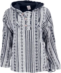 Guru-Shop Sweater Goa Kapuzenshirt Baja Hoodie 