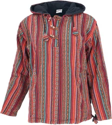 Guru-Shop Sweater Goa Kapuzenshirt Baja Hoodie 