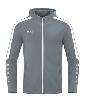 Jako Kapuzensweatshirt Kapuzenjacke Power Hellgrau/Grau/Dunkelgrau/Dunkelblau