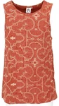 Guru-Shop Tanktop Tank Top mit psychodelischem Druck Rot/Lila