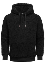 Amaci&Sons Kapuzenpullover CARNEY Schwarz/Dunkelgrau