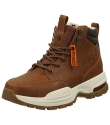 Dockers by Gerli Schnürboots Stiefel mit Reißverschluss Braun/Orange/Beige