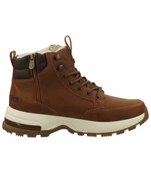 Dockers by Gerli Schnürboots Stiefel mit Reißverschluss Braun/Orange/Beige