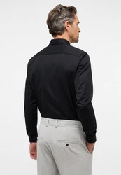 Eterna Langarmhemd SLIM FIT NON IRON Schwarz/Braun/Dunkelblau/Rot