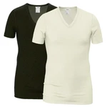 HERMKO Unterhemd 40488 Herren kurzarm Shirt mit V-Ausschnitt 40488
