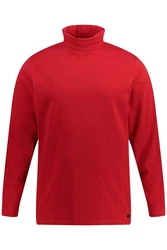 JP1880 T-Shirt Rollkragen-Shirt Basic Jersey Dunkelrot/Rot