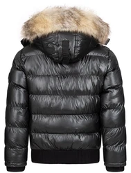 Geographical Norway Steppjacke Parka Bomberjacke Herren Outdoor Schwarz/Grau/Dunkelgrau