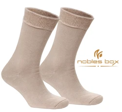 NoblesBox Thermosocken Herren Wintersocken Beige/Braun/Lila/Grau/Khaki