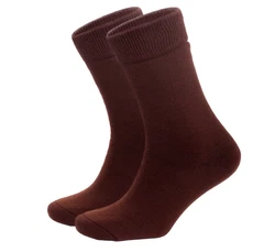 NoblesBox Thermosocken Herren Wintersocken Braun/Dunkelbraun/Dunkelrot/Rot