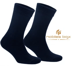 NoblesBox Thermosocken Herren Wintersocken Dunkelblau
