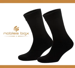 NoblesBox Thermosocken Herren Wintersocken Schwarz