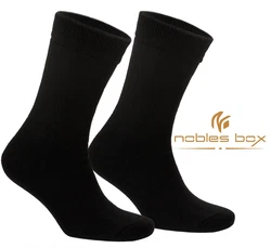 NoblesBox Thermosocken Herren Wintersocken Schwarz