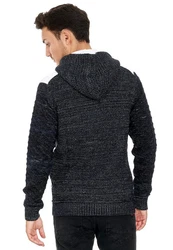 Rusty Neal Strickjacke Dunkelblau/Blau/Grau/Lila/Hellblau