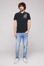 CAMP DAVID Poloshirt Dunkelblau/Schwarz