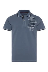 CAMP DAVID Poloshirt Dunkelblau/Blau/Grau