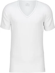 Calida Cotton Code V-Shirt Creme/Weiß/Grau