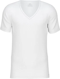 Calida Cotton Code V-Shirt Creme/Weiß/Grau