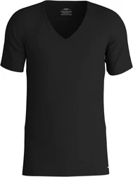 Calida Cotton Code V-Shirt Schwarz/Dunkelgrau
