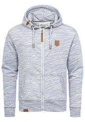 Amaci&Sons Kapuzenpullover Sweatjacke TARRANT Grau/Hellgrau/Hellblau