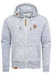 Amaci&Sons Kapuzenpullover Sweatjacke TARRANT Grau/Hellgrau/Hellblau
