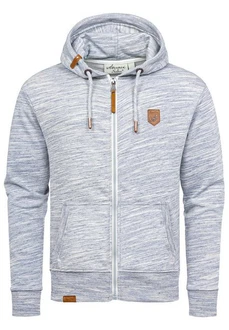Amaci&Sons Kapuzenpullover Sweatjacke TARRANT Grau/Hellgrau/Hellblau