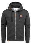 Amaci&Sons Kapuzenpullover Sweatjacke TARRANT Dunkelgrau/Grau/Hellgrau