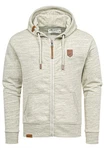 Amaci&Sons Kapuzenpullover Sweatjacke TARRANT Khaki/Beige/Creme/Grau