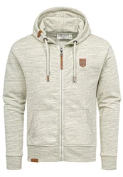Amaci&Sons Kapuzenpullover Sweatjacke TARRANT Khaki/Beige/Creme/Grau