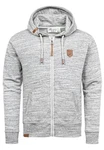 Amaci&Sons Kapuzenpullover Sweatjacke TARRANT Hellgrau/Grau
