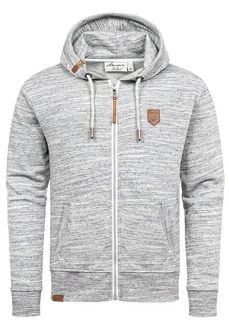 Amaci&Sons Kapuzenpullover Sweatjacke TARRANT Hellgrau/Grau
