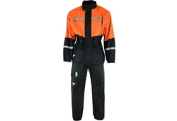 BULLDT Regenoverall BLD-Rainsuit-1 Herren Motorrad Regenkombi Orange/Gelb