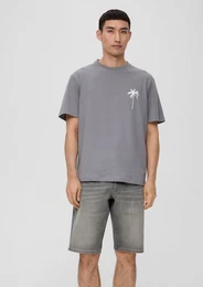 Jeansshorts Jeans-Bermuda / Regular Fit / Mid Rise Waschung