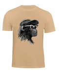 Cotton Prime T-Shirt mit Affenmotiv Cool Monkey Beige/Braun/Khaki