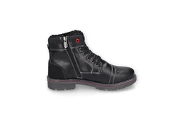 Dockers by Gerli Schnürboots Schwarz/Dunkelrot