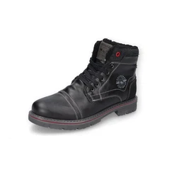 Dockers by Gerli Schnürboots Schwarz/Dunkelrot