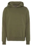 Tommy Hilfiger Sweatshirt Flag Logo Hoody Dunkelgrün