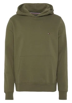 Tommy Hilfiger Sweatshirt Flag Logo Hoody Dunkelgrün