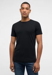 Eterna Rundhalsshirt Schwarz/Dunkelblau/Dunkelgrau